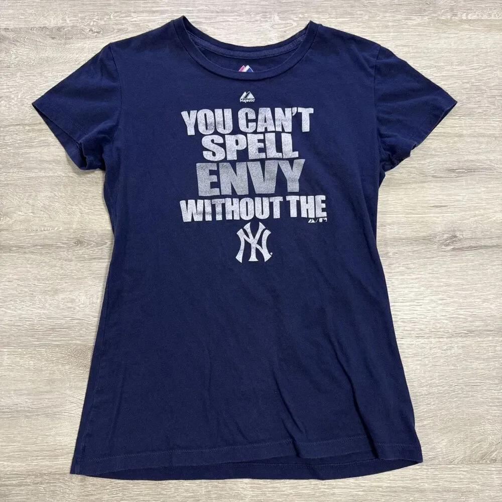 New York Yankees Shirt You Can't Spell Envy Without The NY Women's Blue Medium